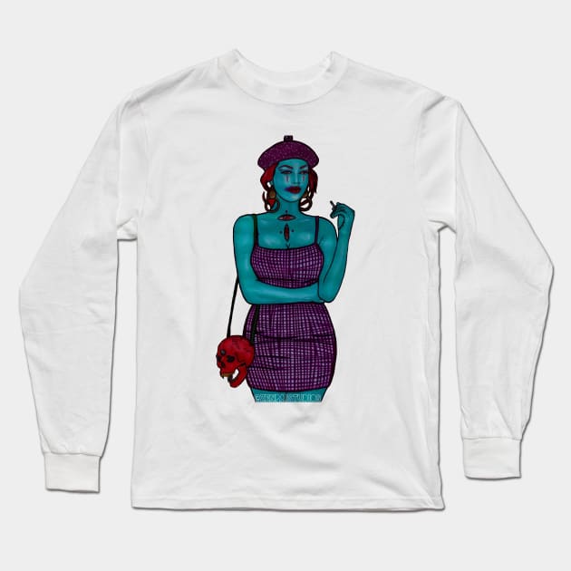 Amy Long Sleeve T-Shirt by Zenpaistudios